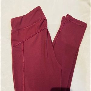 Maroon Workout Leggings